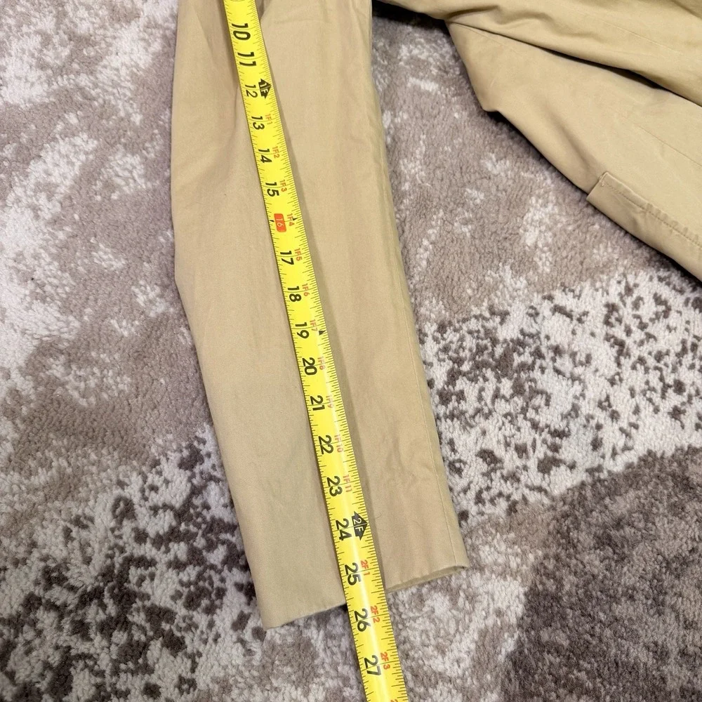 Stafford Sport Coat Mens 40L Slim Fit Unstructured‎ Khaki Blazer Casual Preppy